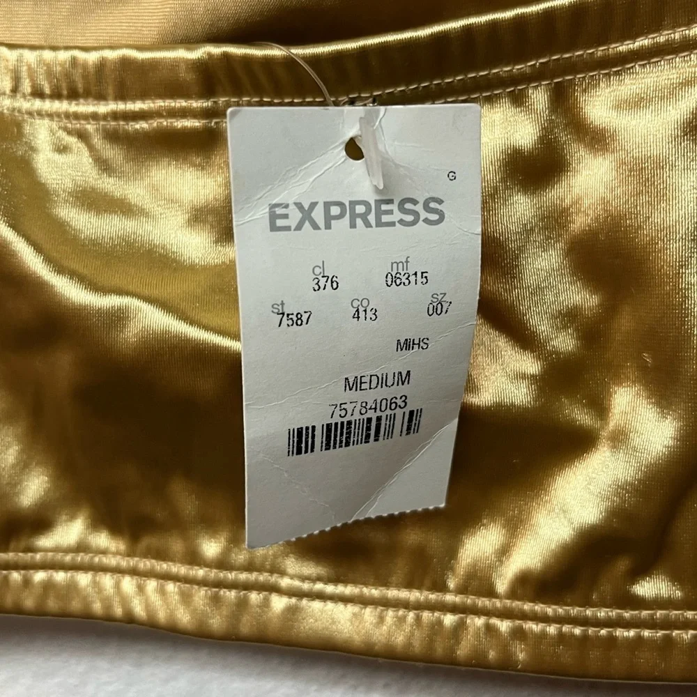 Express Shimmering Gold Bandeau M - Picture 3 of 4